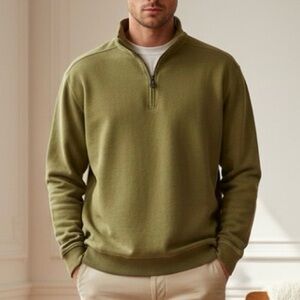 Tommy Bahama Challenge Golf Tournament Quarter Zip Sweatshirt Pear Green
